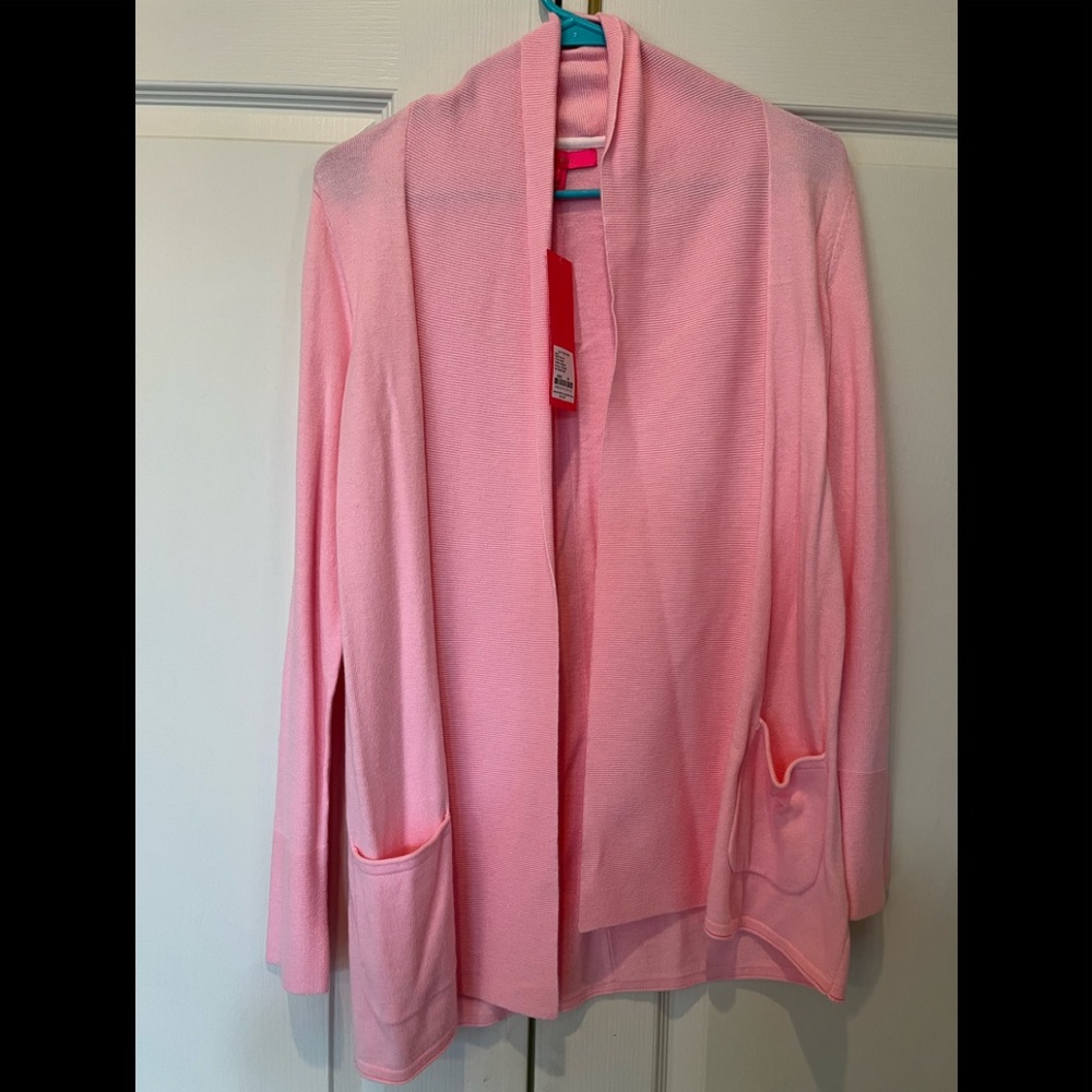 XS pink tropics tiny adaira cardigan